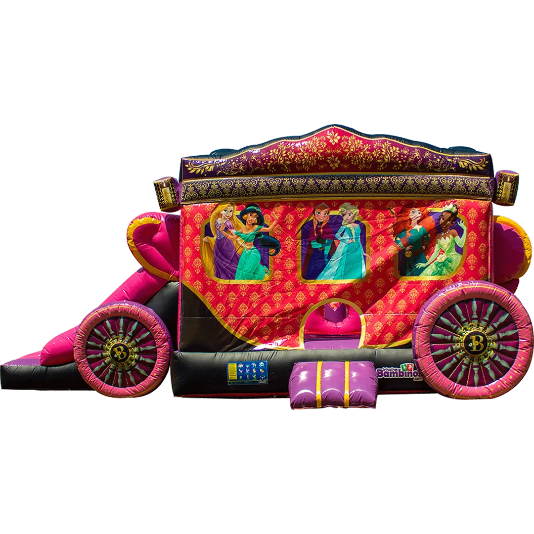 Carruaje de Princesas 7x4 — Renta en Guadalajara | Brincolines Bambinos